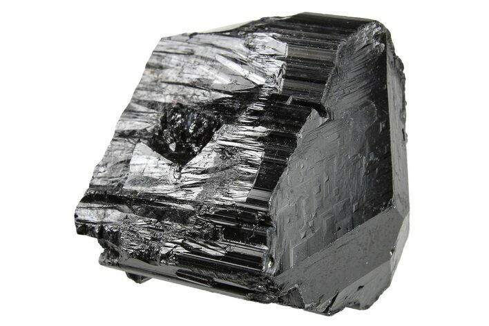 Terminated Black Tourmaline (Schorl) Crystal - Madagascar #295021